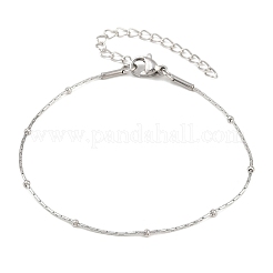 201 Edelstahl-Satellitenkettenarmbänder für Damen&nbsp;BJEW-G767-01D-P