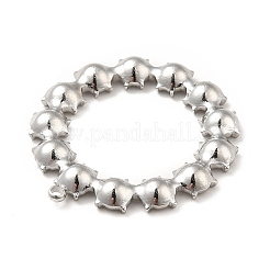 304 Edelstahl Anhänger Strass Fassungen&nbsp;LS-STAS-P312-07P