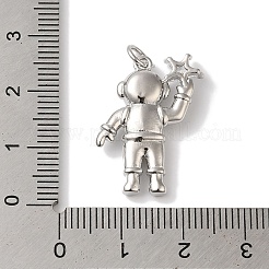 Ciondoli in ottone con placcatura a cremagliera con micro pavé di zirconi chiari&nbsp;KK-B092-40P
