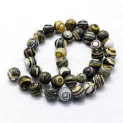 Synthetik Malachit Perlen Stränge&nbsp;G-I199-32-8mm-B