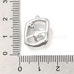 Ottone micro spianare pendenti zirconi&nbsp;KK-H455-32P