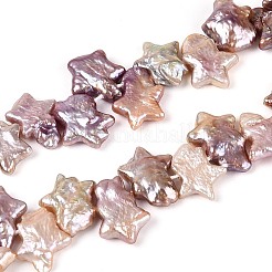 Cuentas de perlas de keshi barroco natural&nbsp;PEAR-S020-Z04-03B