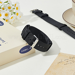 2 bracelet de montre en nylon&nbsp;DIY-OC0015-17B