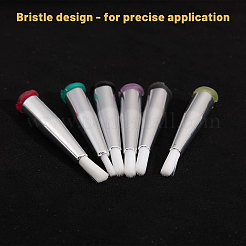 7 Stück 7 Farben Nylon-Dosiernadelbürste mit stumpfer Spitze&nbsp;FIND-CA0011-48