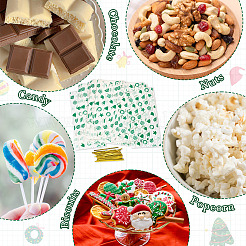 50 Stück rechteckige&nbsp;XMAS-TA0001-01