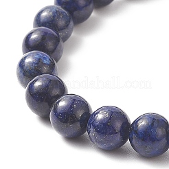 5 pièces 5 style naturel et synthétique mixte pierres précieuses et lampwork mauvais œil perlé bracelets extensibles ensemble pour les femmes&nbsp;BJEW-TA00234