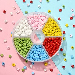 540 Stück 6 Farben 6/0 Glas Saatperlen&nbsp;SEED-YW0001-88