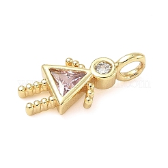 Colgante micropavé cubic zirconia de latón&nbsp;ZIRC-I356-17G-B10