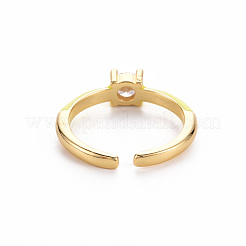 Anillos de brazalete de latón esmaltado&nbsp;RJEW-T016-26J-NF