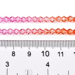 Colori sfumati da cuocere fili di perline di vetro&nbsp;DGLA-A039-T4mm-A04
