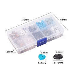 150 g 10 fili di perline di pietre preziose in stile&nbsp;G-YW0001-02
