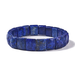 Bracelets extensibles en lapis lazuli naturel&nbsp;BJEW-F406-B05-1
