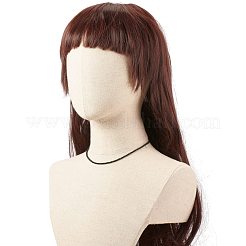 Collane di perline di agata nera naturale tinta e riscaldata per le donne&nbsp;NJEW-JN03789-06
