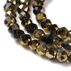 Chapelets de perles en verre électroplaqué&nbsp;GLAA-H021-01A-HP04