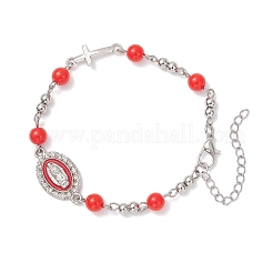 Braccialetti a maglie in lega di zinco smaltata&nbsp;BJEW-JB12751-02