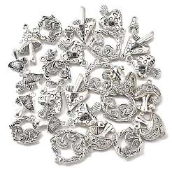 35 pz 7 stili pendenti in lega di stile tibetano&nbsp;TIBE-FP0001-08