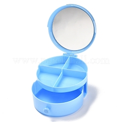 Scatole di gioielli in plastica rotonde&nbsp;OBOX-F006-07A