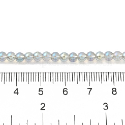 Trasparenti perle di vetro placca fili&nbsp;GLAA-T032-T4mm-C04