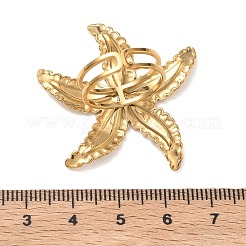 Offene Manschettenringe aus 304er Edelstahl mit Emaille für Damen&nbsp;RJEW-K320-03G-02