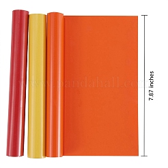 3 Rollen Rot & Gold & Orange Rot Wärmeübertragungs-Vinylrolle&nbsp;DIY-SZ0003-61