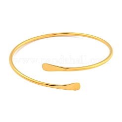 Ionenplattierung (IP) 304 Edelstahl-Manschettenarmbänder&nbsp;BJEW-P331-10G
