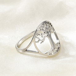 Anlaufgeschützte Ringe aus Edelstahl 304&nbsp;RJEW-P080-03P