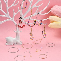 Diy Messing-Geometrie-Creolen-Ohrring-Herstellungsset&nbsp;DIY-YW0008-60