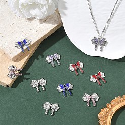10 Stück 5-Farben-Rack-Plating-Legierung-Strass-Anhänger&nbsp;FIND-YW0012-65