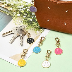 6pcs décorations de pendentif en alliage d'émail&nbsp;HJEW-YW00189