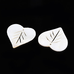 Pendentifs de coquillages d'eau douce naturelle&nbsp;X-SHEL-R021-14