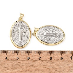 Pendentifs religieux en laiton&nbsp;KK-K408-04G-06