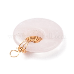 Colgantes naturales de cuarzo rosa&nbsp;PALLOY-JF01289