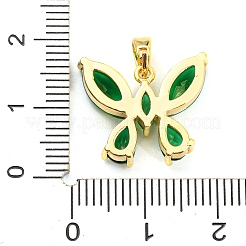 Pendentifs en laiton zircon cubique pavé&nbsp;KK-Q794-01A-G