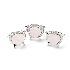 Verstellbare Ringe aus natürlichem Rosenquarz&nbsp;RJEW-K241-02P-01