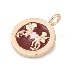 Laiton avec pendentifs en émail&nbsp;KK-Q096-02G