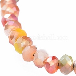 Braccialetti di perline di vetro intrecciati regolabili&nbsp;BJEW-JB04588-04