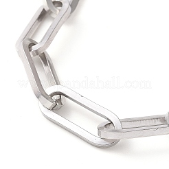 Pulsera de cadena con clip de acero inoxidable 304 resistente al deslustre para hombres y mujeres&nbsp;BJEW-E031-04P-01