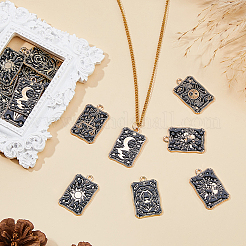 20pcs 10 styles de pendentifs en émail en alliage&nbsp;ENAM-FH0001-91