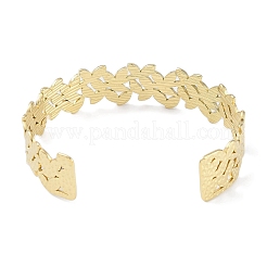 Bracelets manchette ouverts en acier inoxydable 304 pour femmes&nbsp;BJEW-C071-14G