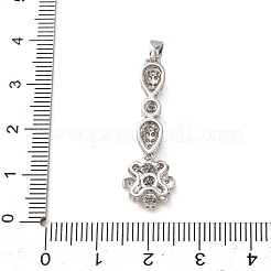 Messing micro pave klare zirkonia anhänger&nbsp;CU-CBADD64-11P