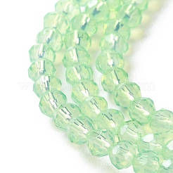 Peinture de cuisson perles de verre transparentes brins&nbsp;DGLA-A034-J4MM-D02