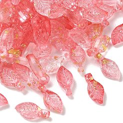Anhänger aus transparentem Acryl und Goldfolie&nbsp;AC-CBAF9C1-04A