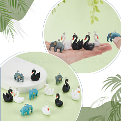 18 Stück 6 Stile 3D-PVC-Anhänger&nbsp;KY-GA0001-39