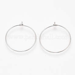 Accesorios para pendientes de aro de acero inoxidable 304&nbsp;STAS-T047-17
