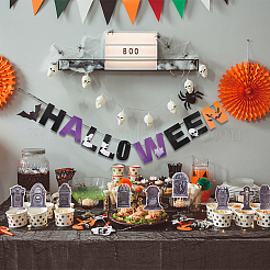 Halloween-Dekorationspapier-Flaggenbanner&nbsp;DIY-WH0453-12A