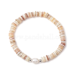 2 Stück Stretch-Armbänder aus natürlichen Süßwasser-Zuchtperlen&nbsp;BJEW-JB11874