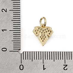 Messing micro pave klar zirkonia charme&nbsp;CU-L001-04G