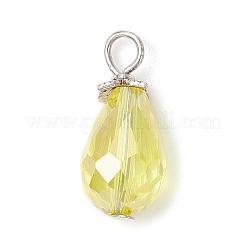 Galvanisieren Glas-Anhänger&nbsp;PALLOY-JF03956-01