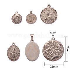 12 pz 6 pendenti in acciaio inossidabile 304&nbsp;STAS-SZ0001-44P
