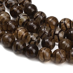 Stile tibetano perline dzi fili&nbsp;GG-CBA4812-B05-10MM